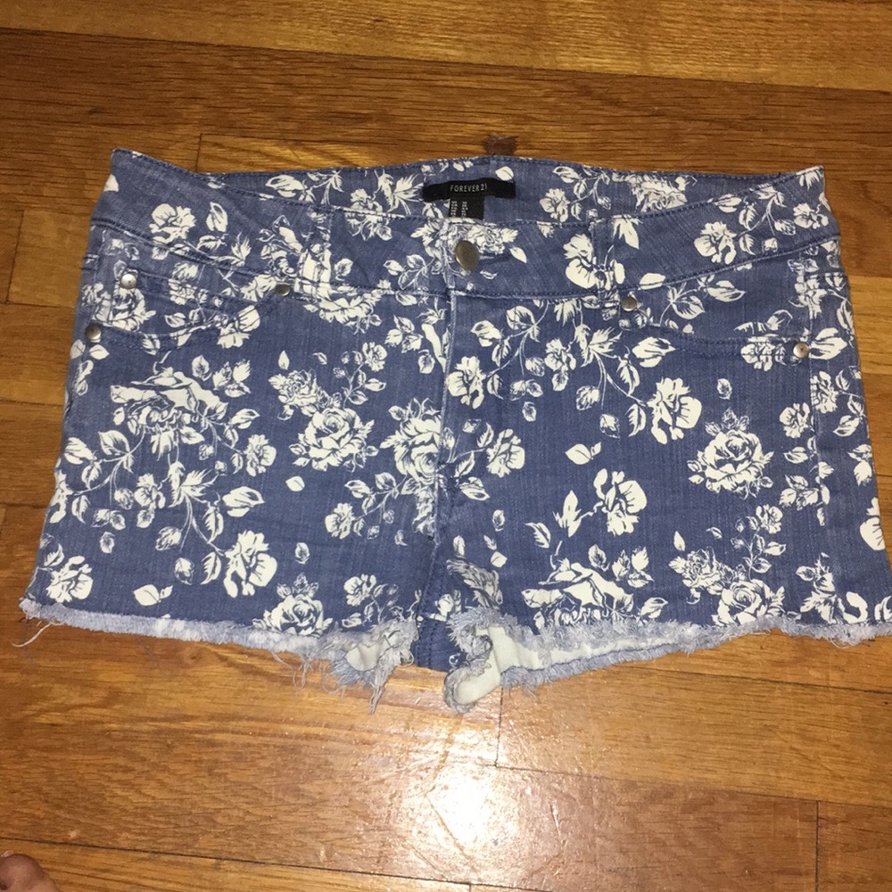 Denim shorts